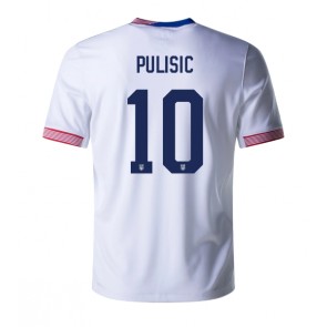 Forenede Stater Christian Pulisic #10 Hjemmebanetrøje Copa America 2024 Kort ærmer